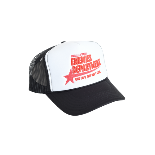 Fiscalle Studios® ENEMIES DEPARTMENT TRUCKER [BLACK]