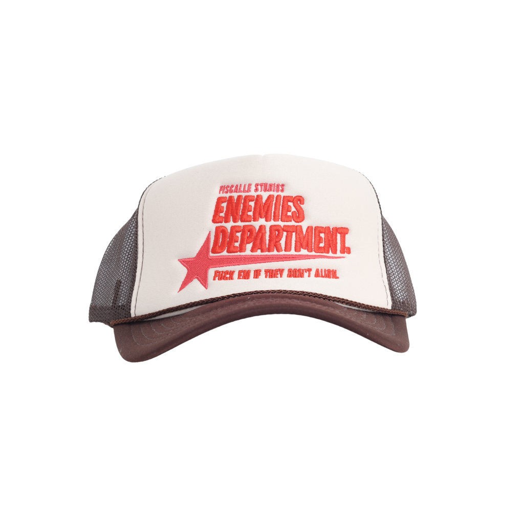 Fiscalle Studios® ENEMIES DEPARTMENT TRUCKER [BROWN]