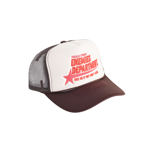 Fiscalle Studios® ENEMIES DEPARTMENT TRUCKER [BROWN]